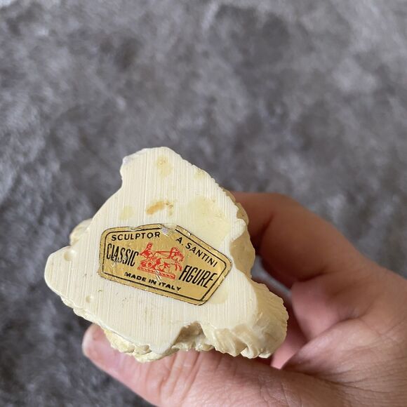 Sculptor A. Santini Bunny Rabbit 4" Ivory White Made In Italy Classic Figure VTG - Picture 6 of 12